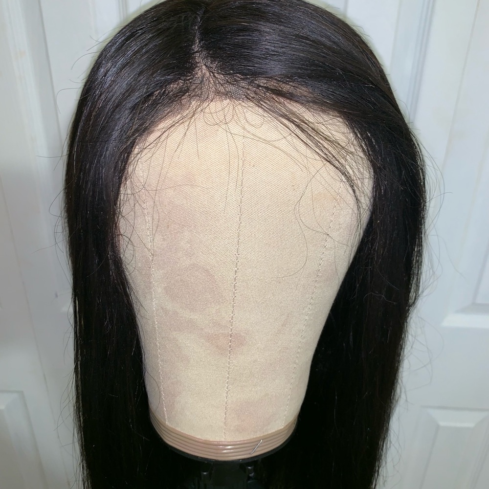 Virgin unprocessed straight wig 22in